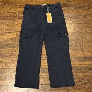 Risen Navy Blue High Rise Cargo Pant - RDP5548 Size 13/31